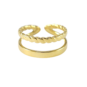 Ringe aus Stainless Steel - Rostfreiem Stahl Gold
