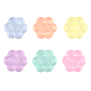 Acrylperlen Blume Multicolour transparant AB