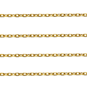 Stainless Steel - Rostfrei Stahl Schmuckzubeh&ouml;r Ankerkette Gliederkette Gold
