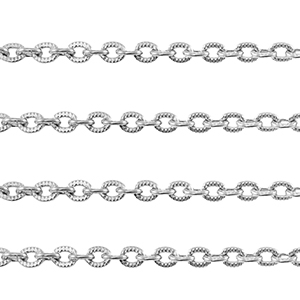 Stainless Steel - Rostfrei Stahl Schmuckzubeh&ouml;r Ankerkette Gliederkette Silver