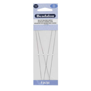 Beadalon F&auml;delnadel mit gro&szlig;e &Ouml;se 11.6cm (Fine) Silver