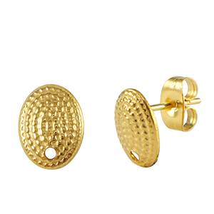 Ohrringe aus Stainless Steel - Rostfreiem Stahl Gold