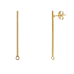 Ohrringe aus Stainless Steel - Rostfreiem Stahl Gold