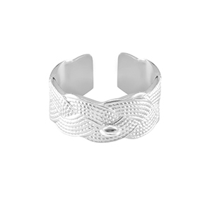 Ringe aus Stainless Steel - Rostfreiem Stahl mit &Ouml;se Silber