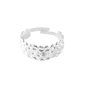 Ringe aus Stainless Steel - Rostfreiem Stahl mit &Ouml;se Silber