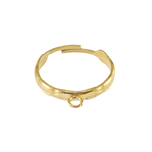 Ringe aus Stainless Steel - Rostfreiem Stahl mit &Ouml;se Gold