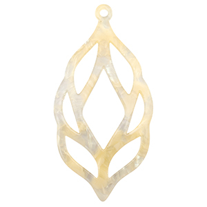 Resin Anh&auml;nger Sand beige transparent