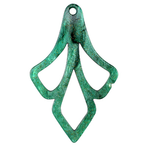 Resin Anh&auml;nger Multicolor green