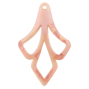 Resin Anh&auml;nger Peach pink opal
