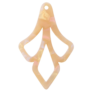 Resin Anh&auml;nger Peach blush opal