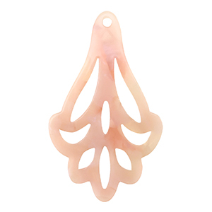 Resin Anh&auml;nger Peach pink opal