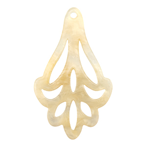 Resin Anh&auml;nger Sand beige transparent