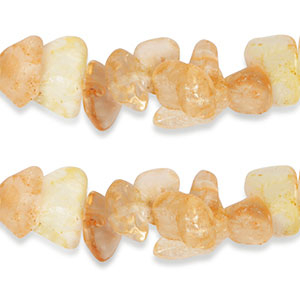 Chips Steine Perlen Citrinquarz Sweet orange