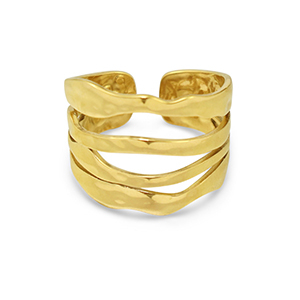 Ringe aus Stainless Steel - Rostfreiem Stahl Gold