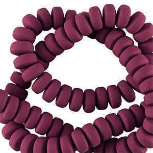 Polymer Perlen Rondell 7mm Port red