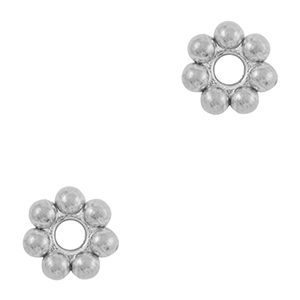 Stainless Steel - Rostfrei Stahl Perlen Spacer Bali Ringe 6mm Silver