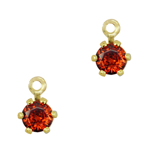 Anh&auml;nger Kristallglas Red-gold