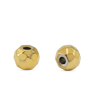 Stainless Steel - Rostfrei Stahl Perlen 5mm Gold