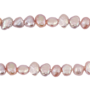 BQ S&uuml;&szlig;wasserperlen Nugget 4-5mm Lilac rose