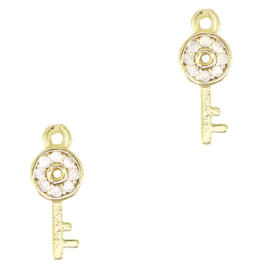 Brass TQ Metall Anh&auml;nger Schl&uuml;ssel Gold