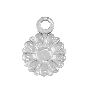 Stainless Steel - Rostfrei Stahl Anh&auml;nger Blume Silver