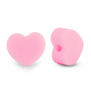 Polymer Perlen Herz Light pink
