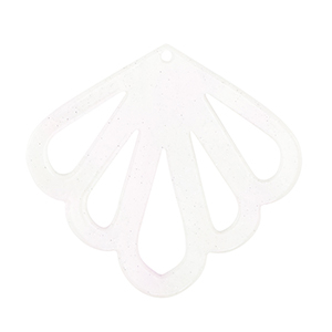 Resin Anh&auml;nger Muschel Off white