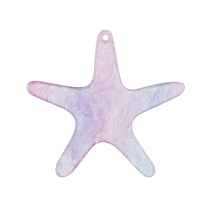Resin Anh&auml;nger Seestern Purple
