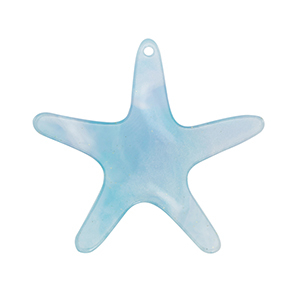 Resin Anh&auml;nger Seestern Blue