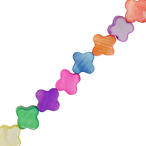 Muschel Perlenn Gl&uuml;cksklee Multicolour