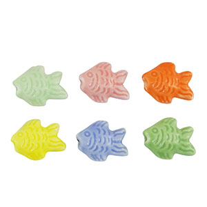 Perlen Keramik Fisch Multicolour