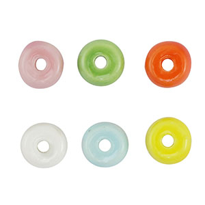 Perlen Keramik Rondell Multicolour