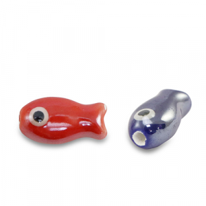 Keramik Perlen Fisch Multicolour