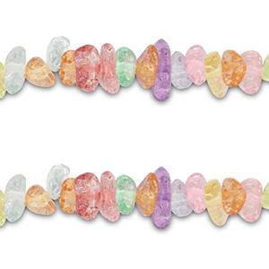 Chip Steine Perlen Quarz Transparent multicolour
