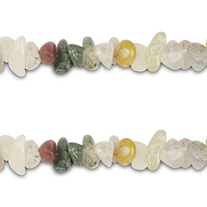 Chip Steine Perlen Rutilqaurz Multicolour