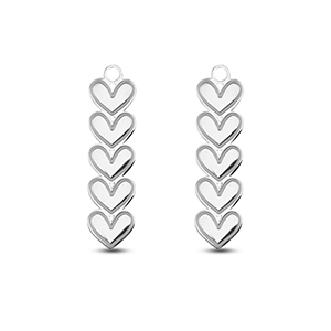 Stainless Steel - Rostfrei Stahl Anh&auml;nger Herz Silver