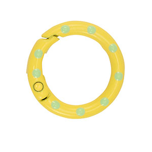 Farbiges Zubeh&ouml;r Schl&uuml;ssel Anh&auml;nger Ring Yellow-green