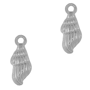 Stainless Steel - Rostfrei Stahl Anh&auml;nger Wellhornschnecke Silver