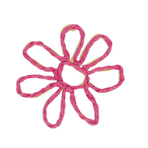 Bast Anh&auml;nger Blume 55mm Fuchsia
