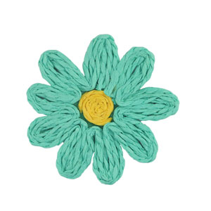 Bast Anh&auml;nger Blume 50mm Green