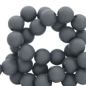 6 mm Acrylperlen Anthracite