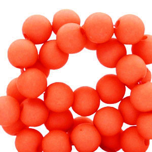6 mm Acrylperlen Red