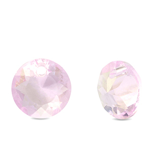 Anh&auml;nger Kristallglas Rund Light pink