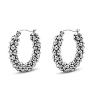 Ohrringe / Ohrstecker aus Stainless Steel - Rostfreiem Stahl Silver