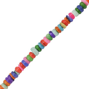 Muschel Perlen Disc Multicolor