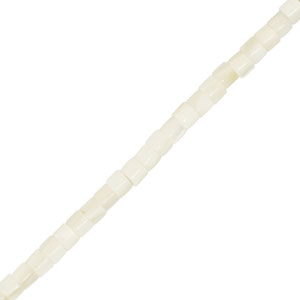 Muschel Perlen Tube White