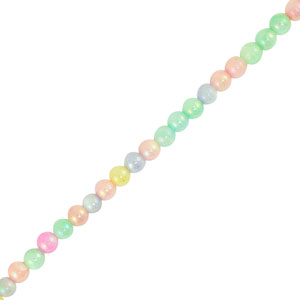 Muschel Perlen Rund Pastel multicolor