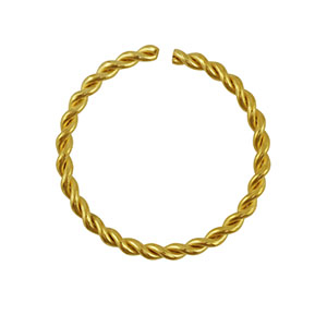 Stainless Steel - Rostfrei Stahl Schmuckzubeh&ouml;r Bindering Gold