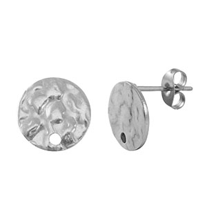 Ohrringe aus Stainless Steel - Rostfreiem Stahl Ohrstecker Silver