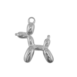 Stainless Steel - Rostfrei Stahl Anh&auml;nger Ballonhund Silver